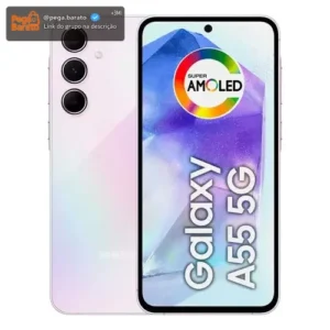 Smartphone Samsung Galaxy A55 5g 128gb Tela 6.6 Câmera 50mp Rosa (Novo com caixa aberta) - Imagem 1