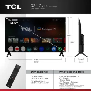 Smart Tv Tcl 32q31k Qled 32 Fhd Google Tv 2hdmi Hdr10 - Imagem 2