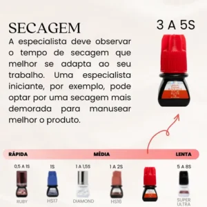 Cola Alongamento Cilio Fio Fio Elite Hs-10 3ml Premium 3 Seg - Imagem 8