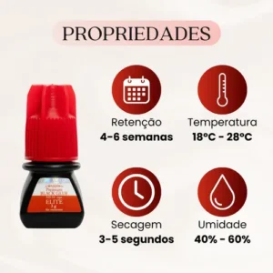 Cola Alongamento Cilio Fio Fio Elite Hs-10 3ml Premium 3 Seg - Imagem 7