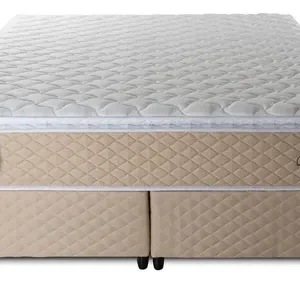 Cama Box King Size Alford 193x203x66 Bege C/ Molas Ensacadas - Imagem 8