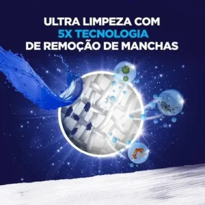 Omo Lava Roupas Líquido com tecnologia de remoção de manchas Ultra Power 1,8 L - Imagem 6