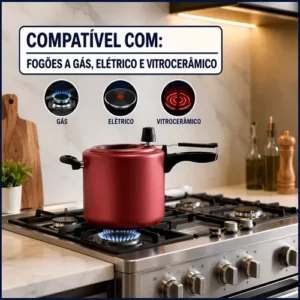 Panela De Pressão Mta Com Visor Grande Antiaderente 4,5 Litr - Imagem 7
