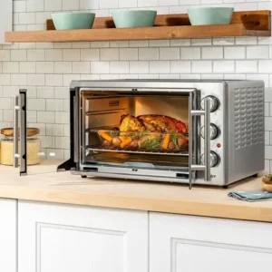 Forno E Fritadeira Sem Óleo Oster 42l French Door 2 Em 1 Cor Prateado TSSTTVFDMAF - Imagem 8