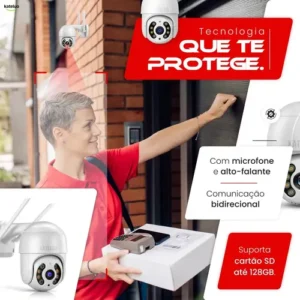 Câmera De Segurança Wifi Icsee Externa Mini Dome Full Hd Infravermelho Prova D'água Kateluo - Imagem 5