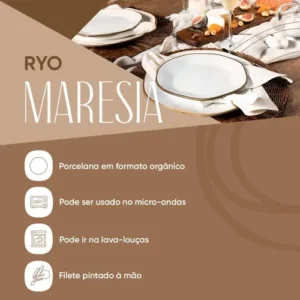 Jogo De 6 Xícaras Pequenas 75ml Com Pires Ryo Maresia - Imagem 3