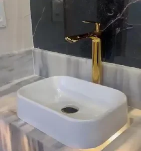Cuba Pia De Apoio Sobrepor 37x27cm Branca Para Banheiro Lavabo Armário Gabinete Suspenso Luce - SOS Acabamentos by Orcia - Imagem 11