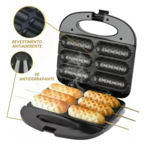 Maquina De Crepe Crepeira Crepera Hotdog Linguiça Queijo 110 - Imagem 8