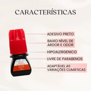 Cola Alongamento Cilio Fio Fio Elite Hs-10 3ml Premium 3 Seg - Imagem 5