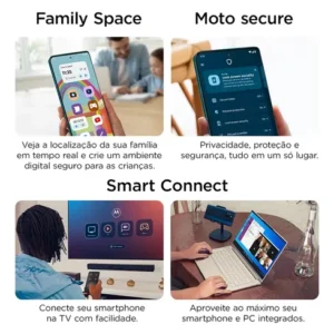 Smartphone Motorola Edge 70 5g - 256gb 24gb (8gb Ram+16gb Ram Boost), Ultrafino, 3 Cameras 50mp, Tela 1.5k Extreme Amoled 120hz - Preto - Imagem 9
