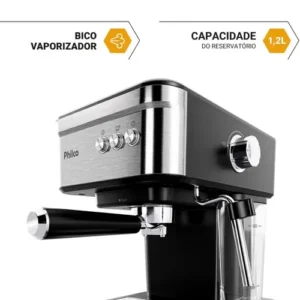 Cafeteira Expresso Philco Pcf04a 1,2l E Aquecedor De Xícaras preto - Imagem 5