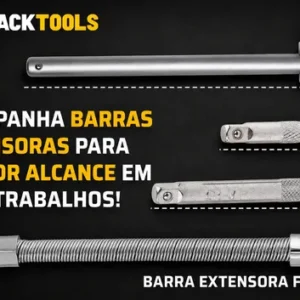 Jogo De Soquete Catraca Chave Allen Kit C/ Maleta 46 Peças - Imagem 6