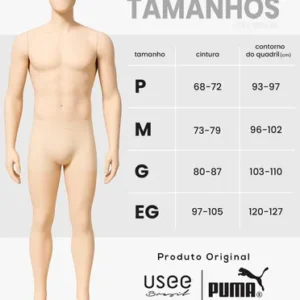 Kit 3 Cuecas Boxer Puma Sem Costura Microfibra Premium - Imagem 5
