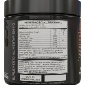 Magnésio E Inositol Taurina Melatonina 300g Dark Lab Maracujá - Imagem 2
