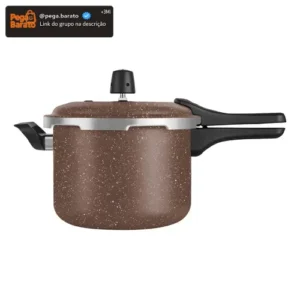 Panela de Pressão Patolux 5L Antiaderente Fecho Externo Marrom Gas - Imagem 1