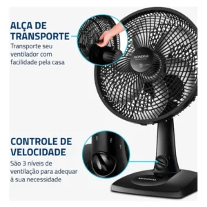 Ventilador de Mesa 30cm Super Power Mondial 60W VSP-30-B - Imagem 6
