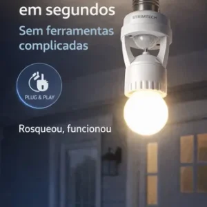 Kit 2 Sensores De Presença Iluminação Lâmpada Soquete E27 - Imagem 8