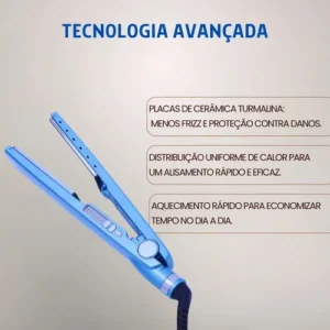 Kit Prancha Chapinha + Escova Secadora Alisadora Modeladora - Imagem 4