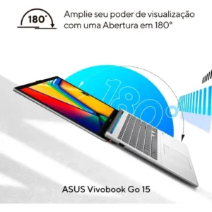 Notebook ASUS Vivobook Go 15 Core i3 N305 4GB Ram 256GB SSD W11 Home Tela 15,6" Full HD Prata Metálico - E1504GA-NJ441W - Imagem 4