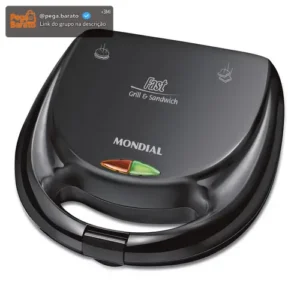 Sanduicheira Fast Grill e Sandwich Mondial 750W - S-12 - Imagem 1