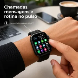 Relógio Smartwatch Wisme Ws10-2 Com Kit 7 Pulseiras - Imagem 3