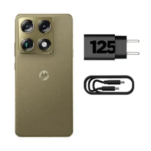 Smartphone Motorola Signature 5G - 512GB 12GB RAM + 12GB RAM Boost, 3 cameras 50MP Sony Lytia e Zoom 100x, Tela 1.5K extreme Amoled 165hz - Verde Oliva (Novo com caixa aberta) - Imagem 4