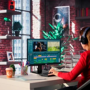 Monitor Gamer Haiz 25'' Ips Fhd 144hz 0.5ms Hdmi Dp Vesa Preto - Imagem 8