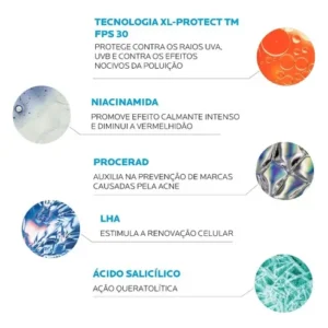 La Roche-Posay Effaclar DUO+ Fps30 40ML Creme/Gel antiacne e antimarcas Para Dia e Todo tipo de pele - Imagem 2