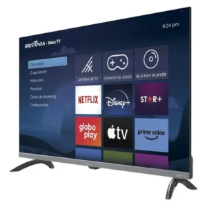 Smart Tv 32 Pol Hd Britânia B32kra Roku Tv Wi-fi Dolby Audio - Imagem 2