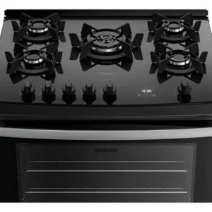 Fogão 5 Bocas Dako Supreme Black Glass com Mesa de Vidro Tripla Chama e Timer Digital Bivolt - Imagem 4