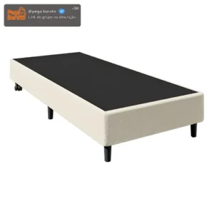 Base Para Cama Box Solteiro Stella (40x88x188) Bege - Imagem 1