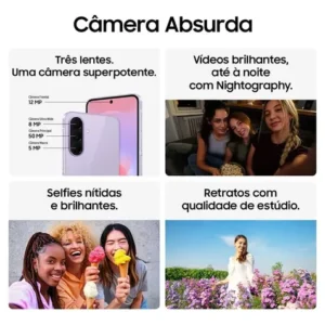 Celular Samsung Galaxy A37 5g 128gb, 6gb Ram, Câmera 50mp Lavanda - Imagem 3