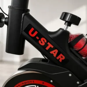 Bicicleta Spinning Ergométrica U Star Semi Profissional Bike Preto - Imagem 3