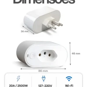 Tomada Inteligente Digital Wi-fi Plug Bivolt Automação Smart - Imagem 3