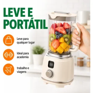 Espremedor Elétrico Portátil Para 600ml Recarregável Usb - Imagem 5