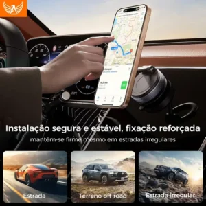 Suporte Celular Carro Magnético Rotativo 360dobrável Ventosa - Imagem 4