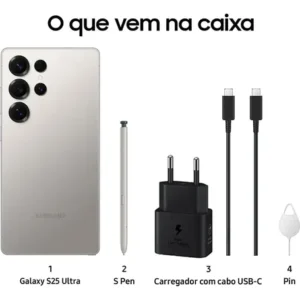Samsung Galaxy S25 Ultra 5G, 512GB, 12GB, Câmera Quádrupla - Titanium Gray - Imagem 6