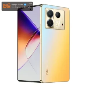 Smartphone Infinix Note 40 5g 8gb Ram 256gb Armazenamento, Câmera Tripla 108mp+ Selfie 32mp, Tela 6,78 Fhd+ 120hz, Sound By Jbl, Bateria 5000mah, Carregamento Sem Fio Dourado - Imagem 1