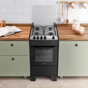 Fogão 4 Bocas Atlas Mônaco Top Com Mesa Inox e Forno de 50 Litros e Acendimento Automático Preto Bivolt - Imagem 4