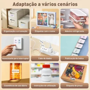 Impressora Termica Mini Etiqueta Portatil Bluetooth +5 Rolo - Imagem 8