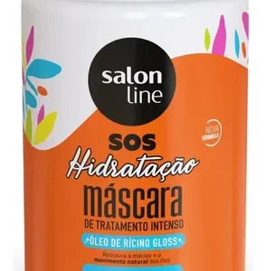 Kit Shampoo E Condicionador 1l + Máscara 1kg Sos Hidratação com Óleo de Rícino Linha de Tratamento Cabelos Danificados - Imagem 3