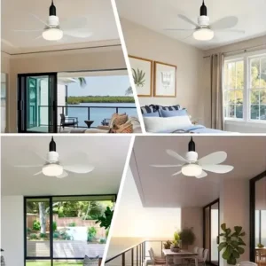 Ventilador de Teto Kaprot Silencioso 6 Pás LED Controle Remoto Diâmetro 42cm - Imagem 6