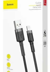 Cabo Usb P/ Lightning Baseus Cafule 2.4a 1m iPhone - Imagem 8
