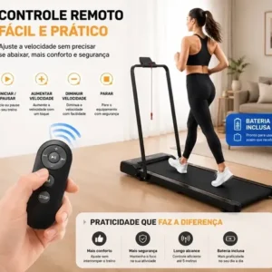 Esteira Elétrica Portátil Fitness Até 100kg 8km/h Silenciosa - Imagem 5