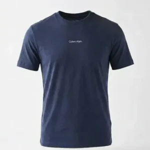 Camiseta Calvin Klein Logo Centralizado Minimalista Algodão - Imagem 5