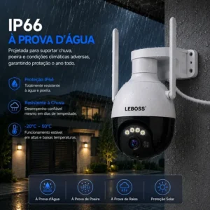 Câmera Dome Wi-fi Ptz 1080p Visão Noturna 30m Rotação 360° - Imagem 2