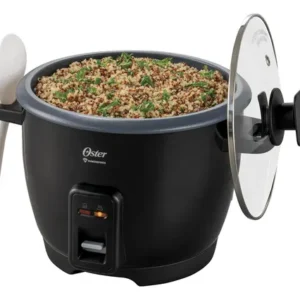 Panela de arroz Oster, 7 xícaras, antiaderente, CKStrcb7dfblk preta 50 Hz - Imagem 2