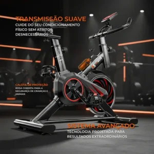 Bicicleta Ergométrica Spinning ITS Fitness Com Volante de 8kg e Monitor Digital - Imagem 3