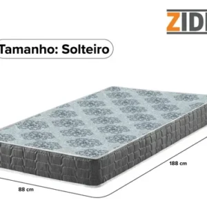 Colchão Solteiro Espuma D23 Zidi Washington 88x188x14cm - Imagem 4
