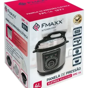 Panela De Pressão Elétrica Fmaxx Kitchen Chef 4 Litros 800w Preto - Imagem 8